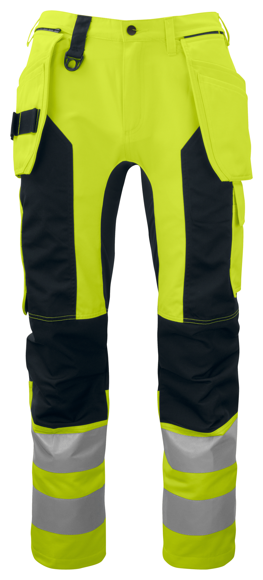 Pantalon publicitaire HV poches flottantes - 260g Jaune / Noir
